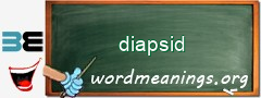 WordMeaning blackboard for diapsid